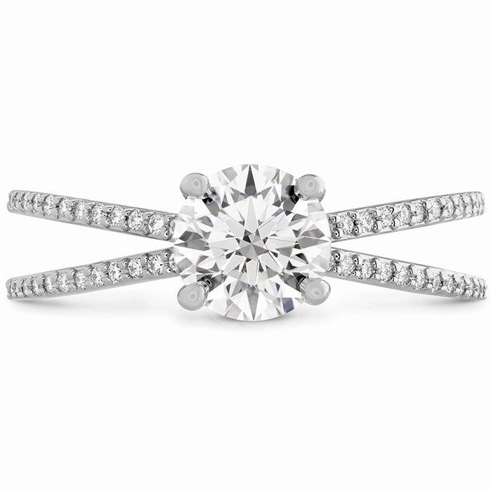Hearts On Camilla Split Shank Engagement Ring