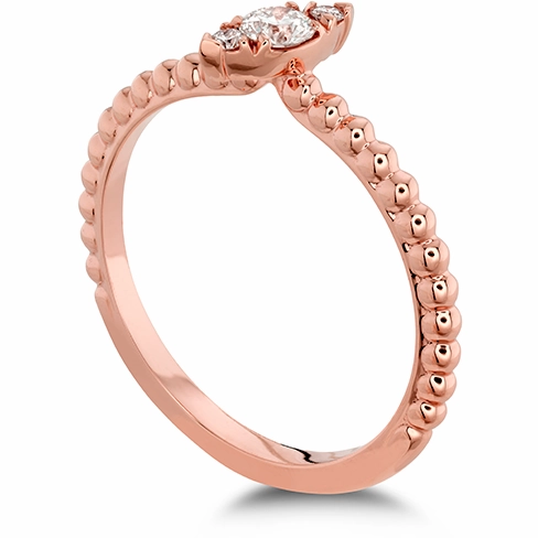 Hearts On Fire Aerial Beaded Stackable Regal Angle Diamond Band