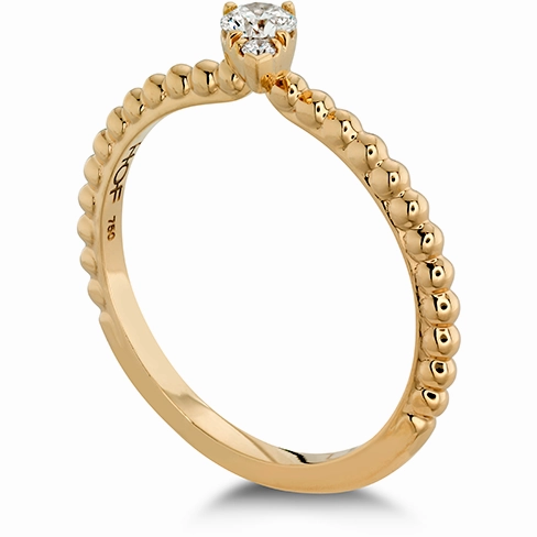 Hearts On Fire Aerial Beaded Stackable Teardrop Angle Diamond Band