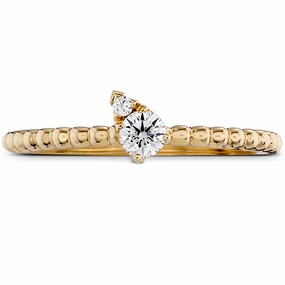 Hearts On Fire Aerial Beaded Stackable Teardrop Angle Diamond Band