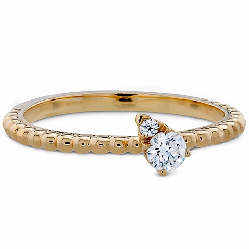 Hearts On Fire Aerial Beaded Stackable Teardrop Angle Diamond Band