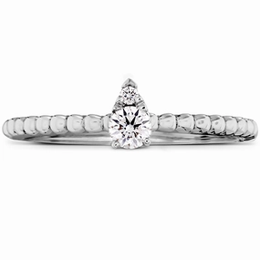 Hearts On Fire Aerial Beaded Stackable Teardrop Diamond Band