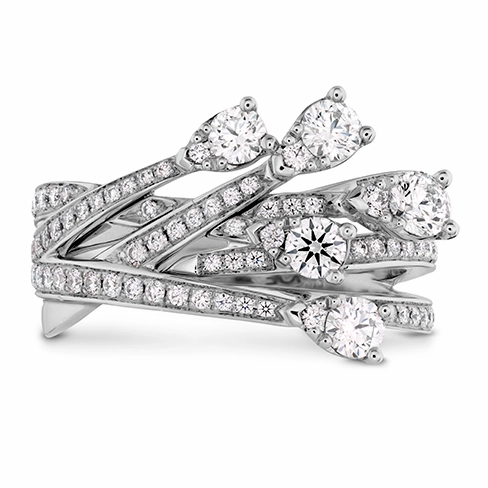 Hearts On Fire Aerial Cross Over Right Hand Diamond Ring