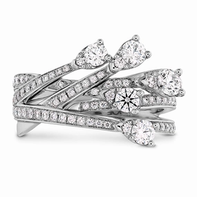 Hearts On Fire Aerial Cross Over Right Hand Diamond Ring