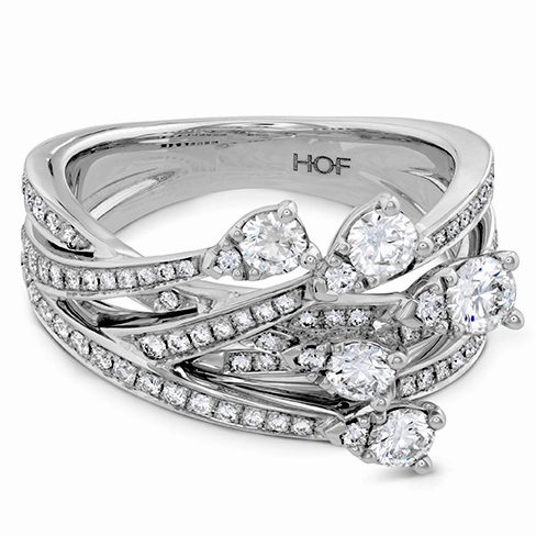 Hearts On Fire Aerial Cross Over Right Hand Diamond Ring