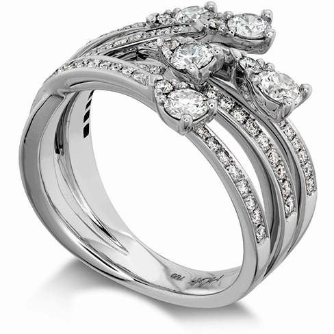 Hearts On Fire Aerial Cross Over Right Hand Diamond Ring