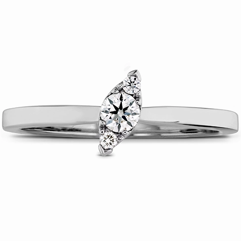 Hearts On Fire Aerial Stackable Regal Angle Diamond Band