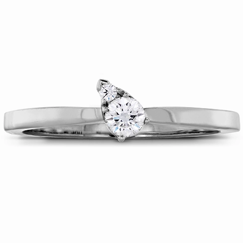 Hearts On Fire Aerial Stackable Teardrop Angle Diamond Band