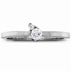 Hearts On Fire Aerial Stackable Teardrop Angle Diamond Band