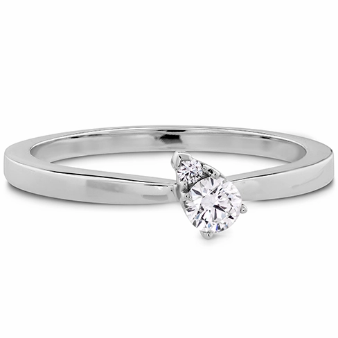 Hearts On Fire Aerial Stackable Teardrop Angle Diamond Band