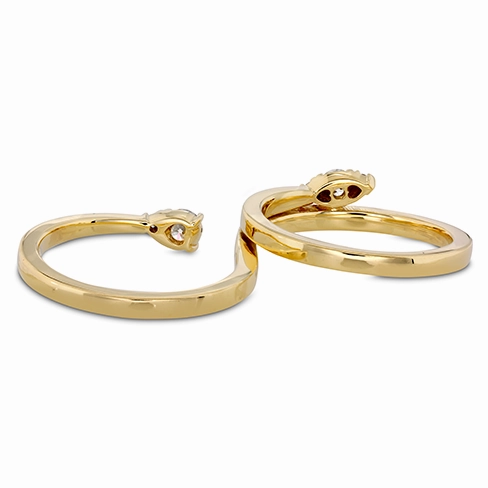 Hearts On Fire Aerial Teardrop Double Diamond Ring