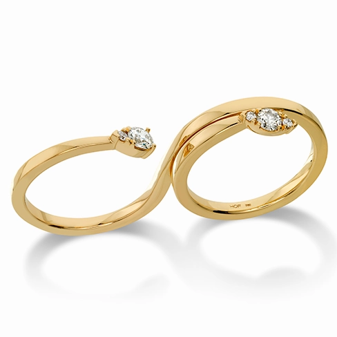 Hearts On Fire Aerial Teardrop Double Diamond Ring