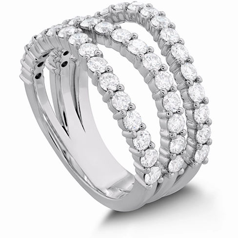 Hearts On Fire Atlantico Triple Wave Diamond Ring