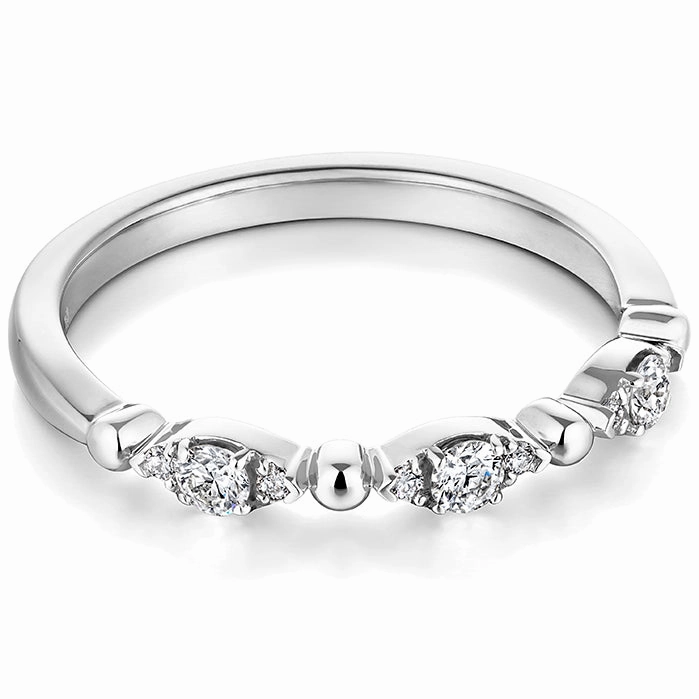 Hearts On Fire Beaded Regal Diamond Band