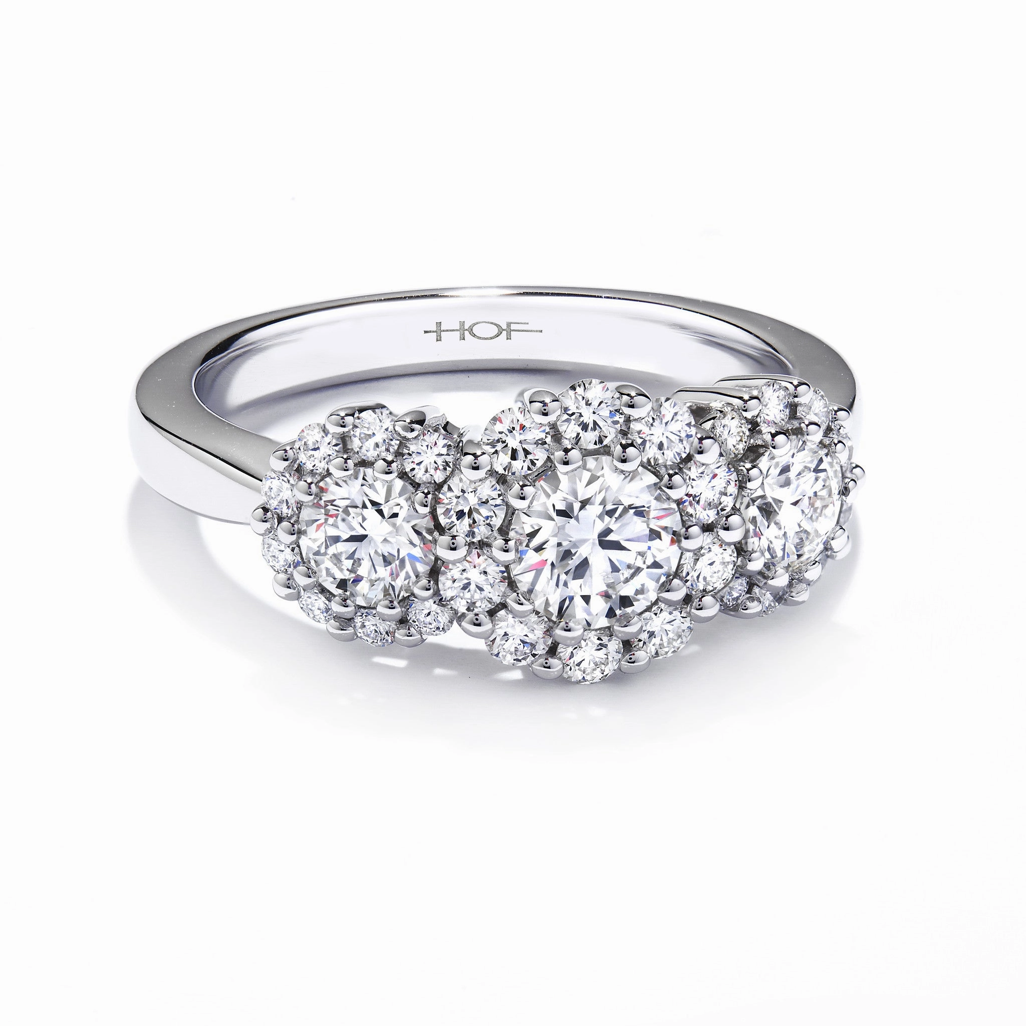 Hearts On Fire Beloved Three Stone Engagement Ring