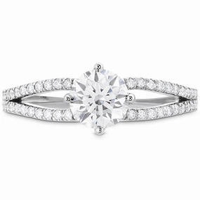 Hearts On Fire Brielle Split Shank Engagement Ring