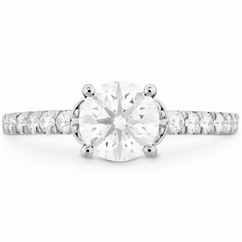 Hearts On Fire Cali Chic Double Petal Diamond Engagement Ring