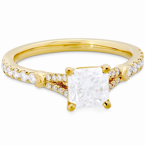 Hearts On Fire Cali Chic Rope Split Shank Diamond Engagement Ring
