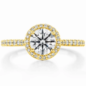 Hearts On Fire Camilla Halo Diamond Engagement Ring