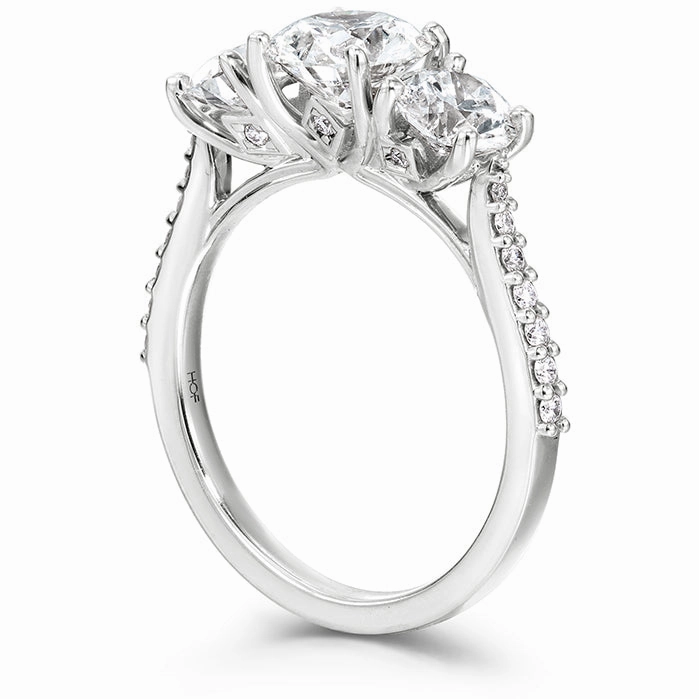 Hearts On Fire Camilla Three Stone Diamond Engagement Ring