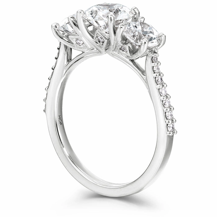 Hearts On Fire Camilla Three Stone Diamond Engagement Ring