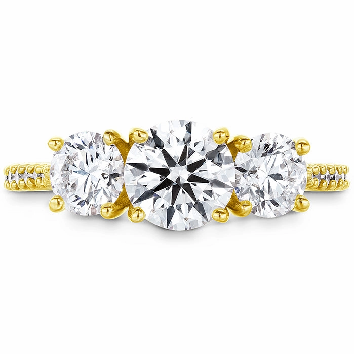 Hearts On Fire Camilla Three Stone Diamond Engagement Ring