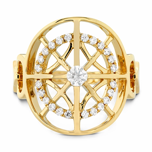 Hearts On Fire Copley Medallion Right Hand Diamond Ring