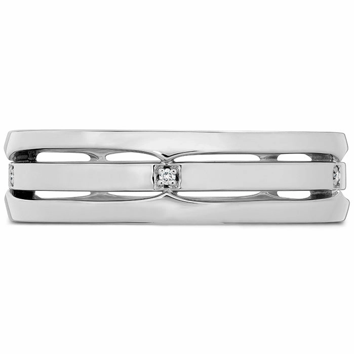 Hearts On Fire Copley Triple Row Men's Diamond Band