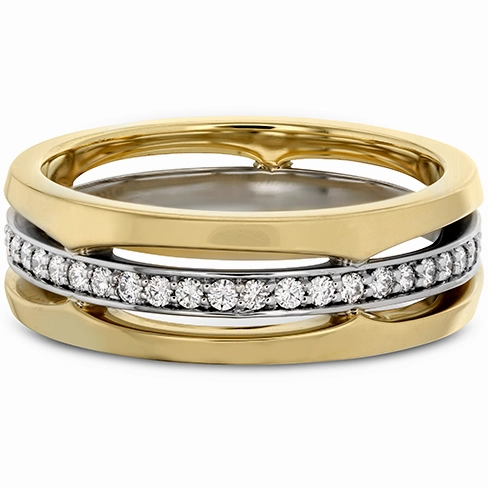 Hearts On Fire Copley Triple Row Wedding Diamond Band
