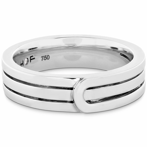 Hearts On Fire Coupled Encompass Triple Row Metal Band