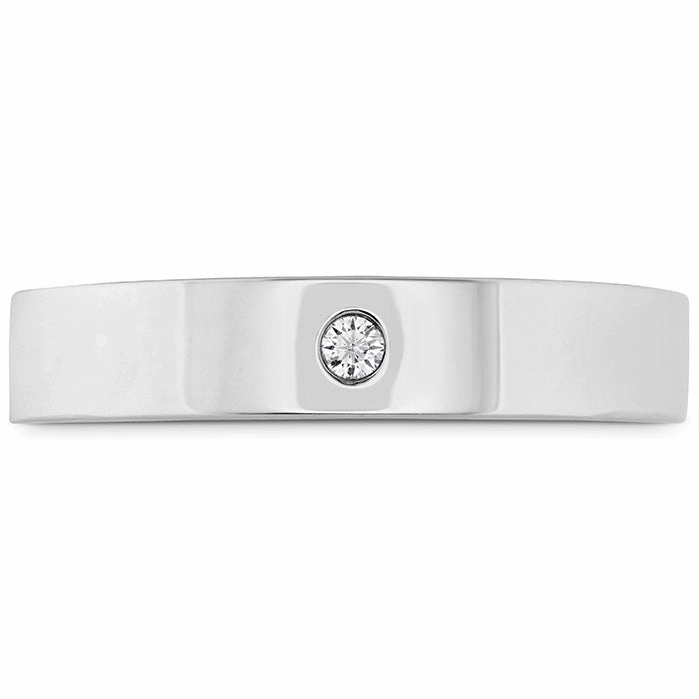 Hearts On Fire Coupled Single Diamond Flat Burnish Band
