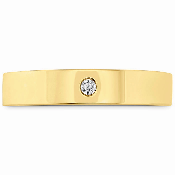 Hearts On Fire Coupled Single Diamond Flat Burnish Band