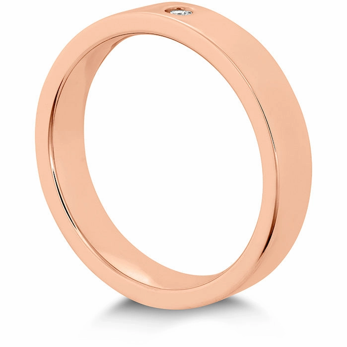Hearts On Fire Coupled Single Diamond Flat Burnish Band