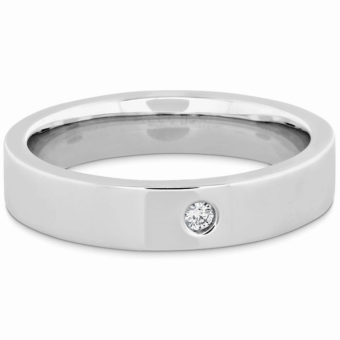 Hearts On Fire Coupled Single Diamond Flat Burnish Band