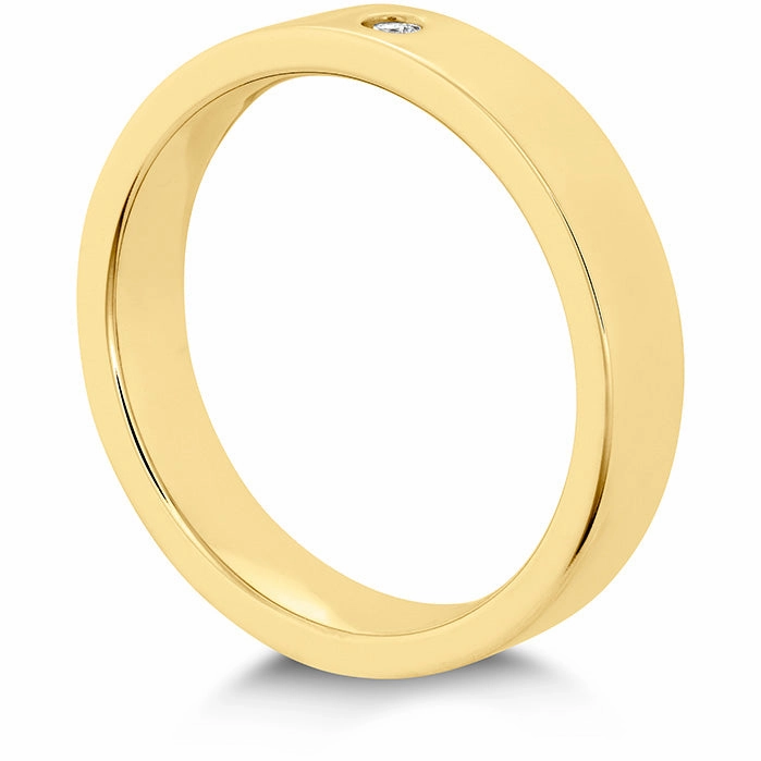 Hearts On Fire Coupled Single Diamond Flat Burnish Band