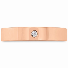 Hearts On Fire Coupled Single Diamond Flat Burnish Band