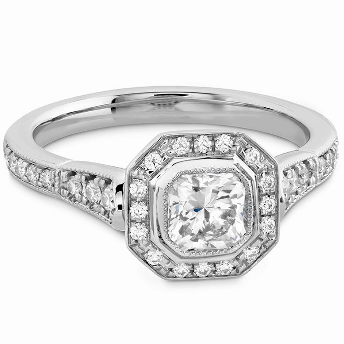 Hearts On Fire Deco Chic Dream Halo Engagement Ring