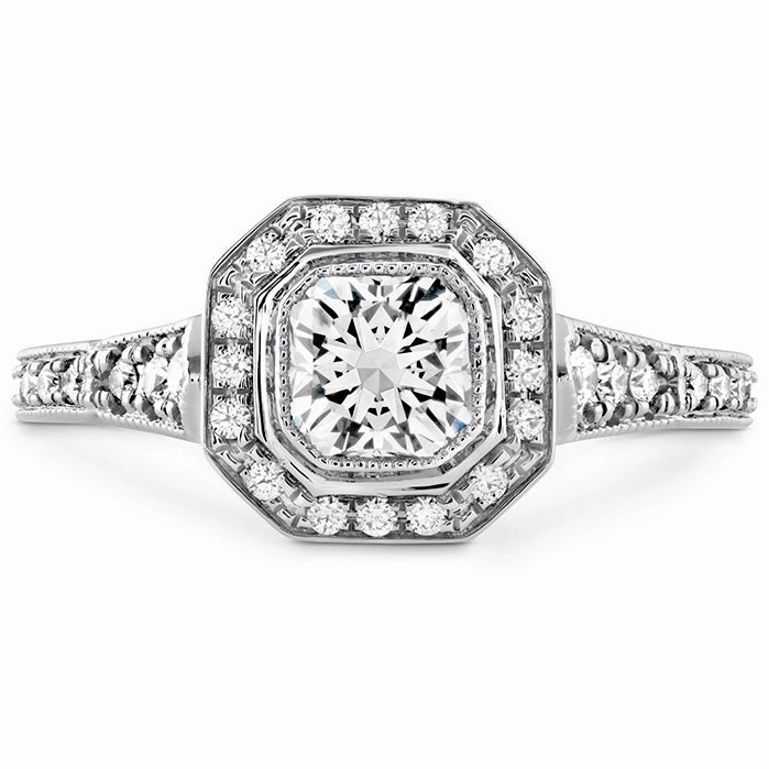 Hearts On Fire Deco Chic Dream Halo Engagement Ring