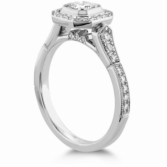 Hearts On Fire Deco Chic Dream Halo Engagement Ring