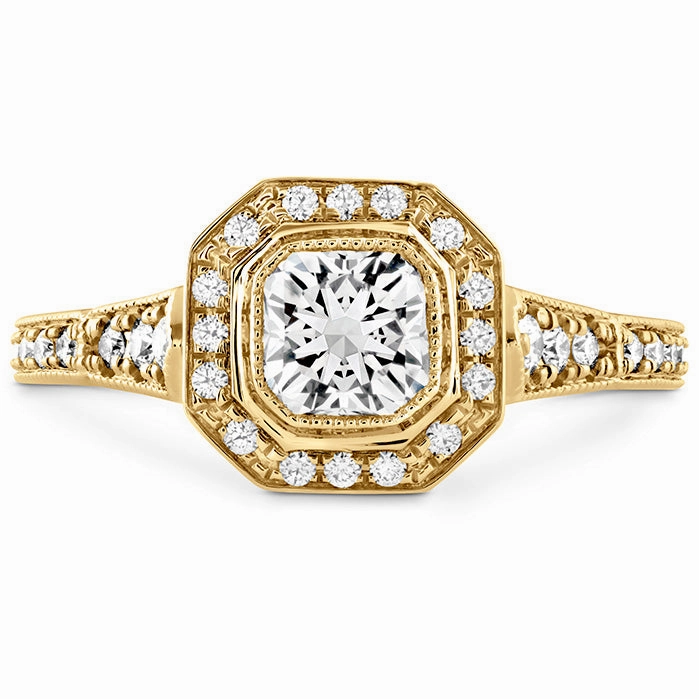 Hearts On Fire Deco Chic Dream Halo Engagement Ring