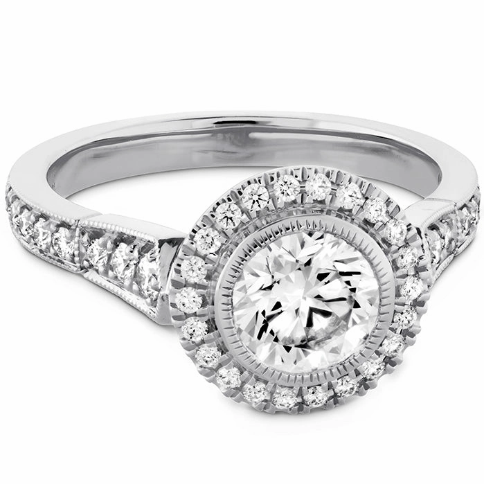 Hearts On Fire Deco Chic Halo Engagement Ring