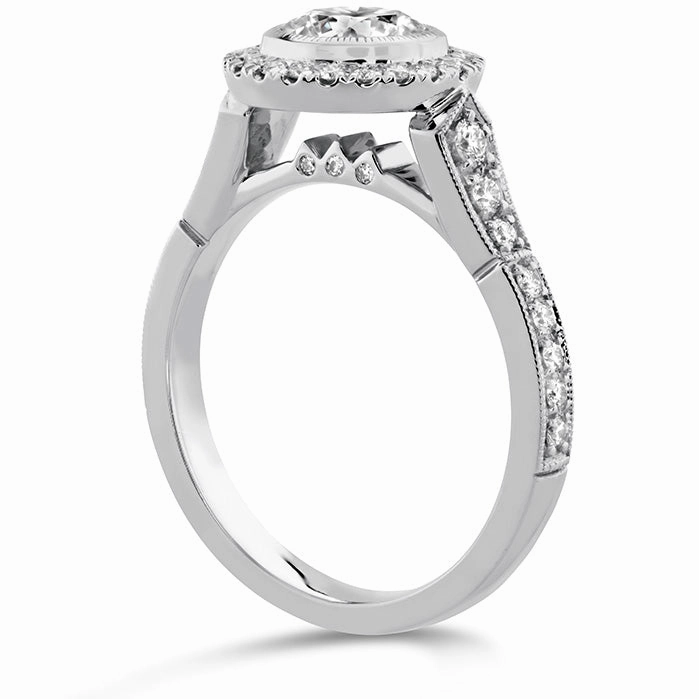 Hearts On Fire Deco Chic Halo Engagement Ring