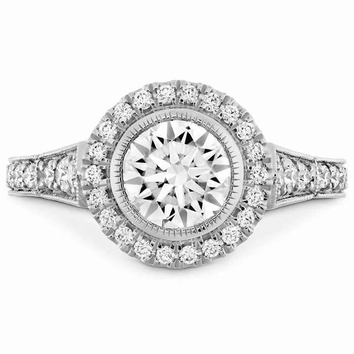 Hearts On Fire Deco Chic Halo Engagement Ring
