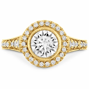 Hearts On Fire Deco Chic Halo Engagement Ring