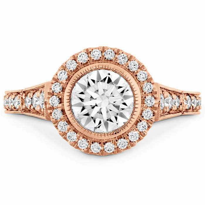 Hearts On Fire Deco Chic Halo Engagement Ring