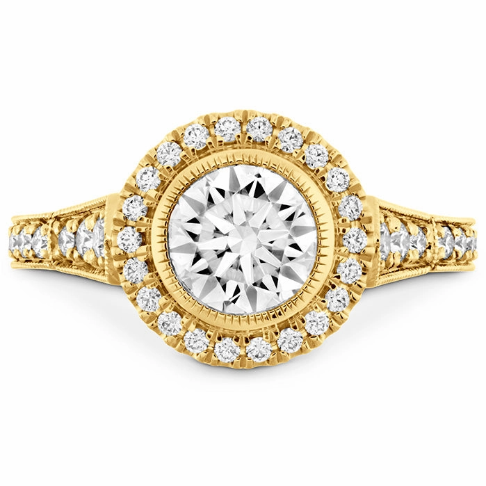 Hearts On Fire Deco Chic Halo Engagement Ring