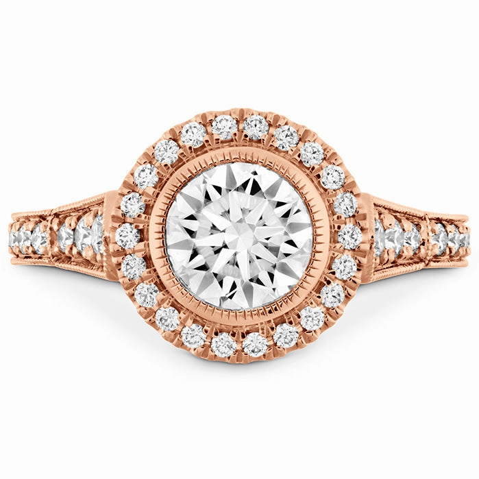 Hearts On Fire Deco Chic Halo Engagement Ring