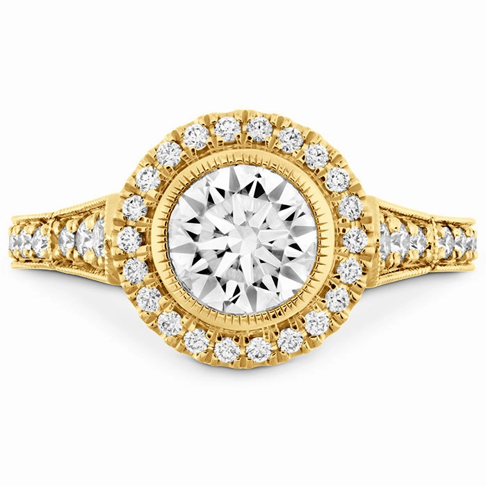 Hearts On Fire Deco Chic Halo Engagement Ring