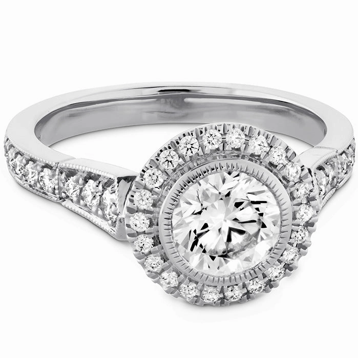 Hearts On Fire Deco Chic Halo Engagement Ring