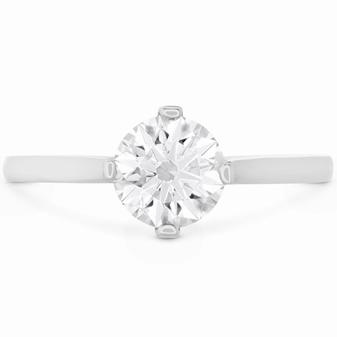 Hearts On Fire Deco Chic Solitaire Diamond Engagement Ring